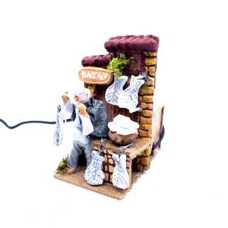 Venditore di baccalà in movimento 10 cm