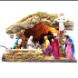 Capanna per presepe per statuine cm. 10 o 12.