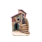 Casa doppia in legno e sughero 12 x 14 x 14 cm
