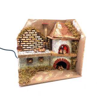 Cucina con forno funzionante 20 x 14 x h 19 cm