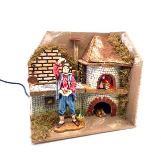 Cucina con forno funzionante 20 x 14 x h 19 cm