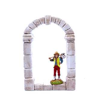 Arco - Portone in gesso 9x13x1.3 cm
