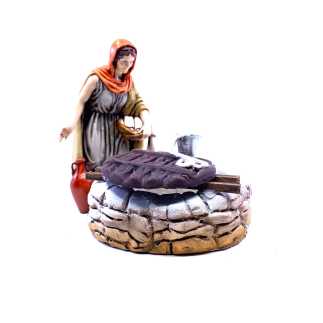 Pozzo basso per presepe 9.5x8.5x5.5 cm