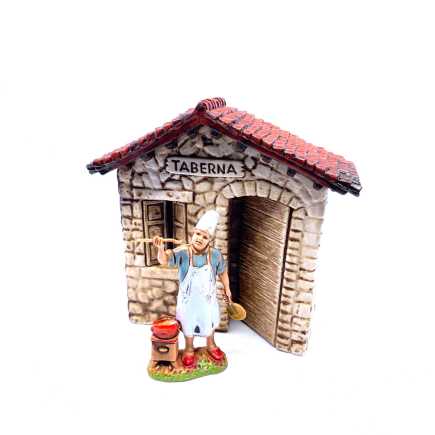 Taverna per statuine 6 cm - 10.5 x 4.5 x 10 cm