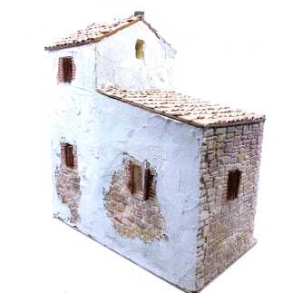 Casa con bottega in borgo 28 x 16 x 32 cm