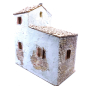 Casa con bottega in borgo 28 x 16 x 32 cm (anche con statuine) Casa con bottega in borgo 28 x 16 x 32 cm (anche con statuine)