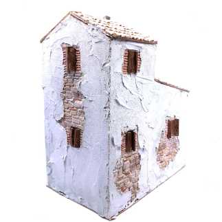 Casa con bottega in borgo 28 x 16 x 32 cm
