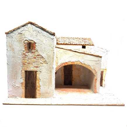 Presepe in borgo 45 x 35 x 33 cm