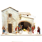 Presepe in borgo 40 x 30 x 29 cm (anche con statuine) Presepe in borgo 40 x 30 x 29 cm (anche con statuine)
