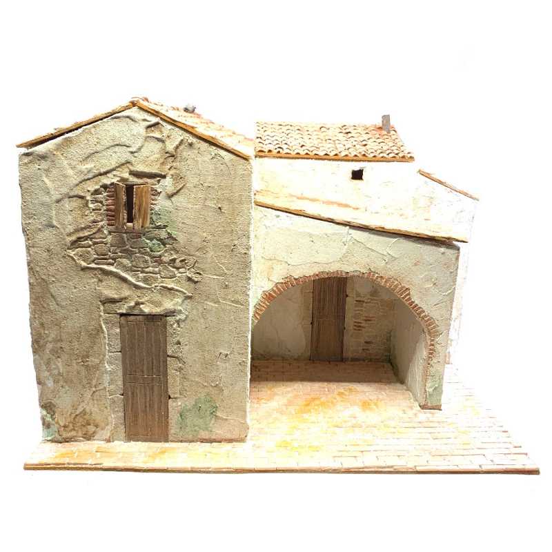 Presepe in borgo 45 x 35 x 33 cm
