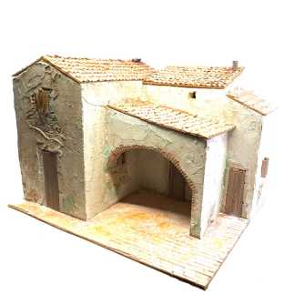 Presepe in borgo 45 x 35 x 33 cm