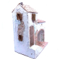 Casa con scala e bottega in borgo - 28 x 16 x 32 cm Casa con scala e bottega in borgo - 28 x 16 x 32 cm