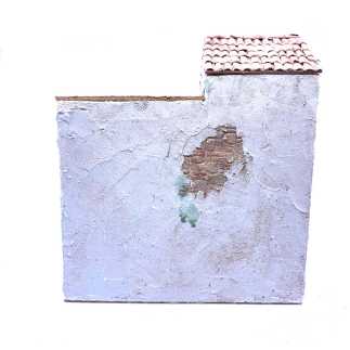 Casa con scala e bottega in borgo - 28 x 16 x 32 cm