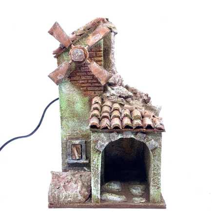 Mulino a vento in movimento 20x15x33 cm