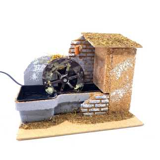 Mulino ad acqua con pompa - 20x14x15 cm
